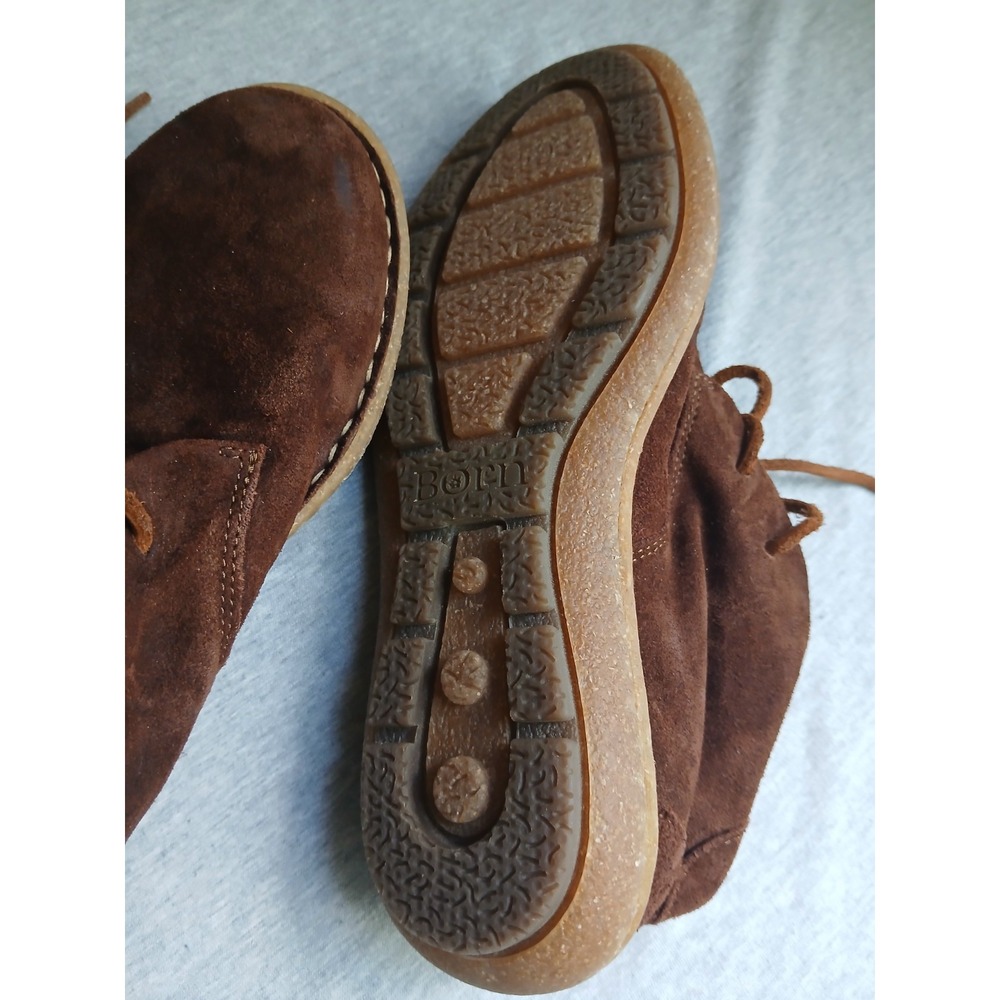 Born Boots Womens 7 / 38 Moc Toe Leather Ankle Preppy Comfort Everyday - Picture 9 of 14